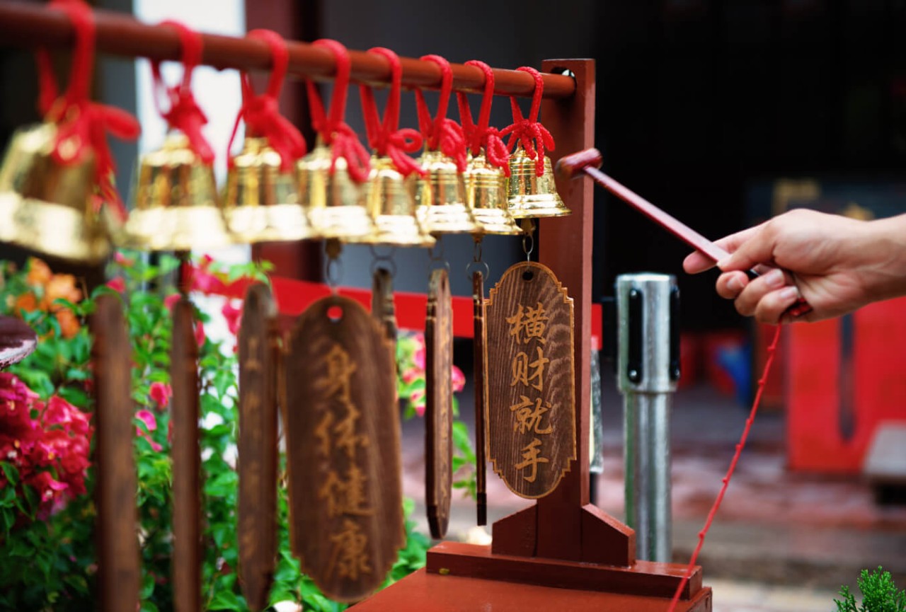 Wishing Bells in Thian Hock Keng Temple